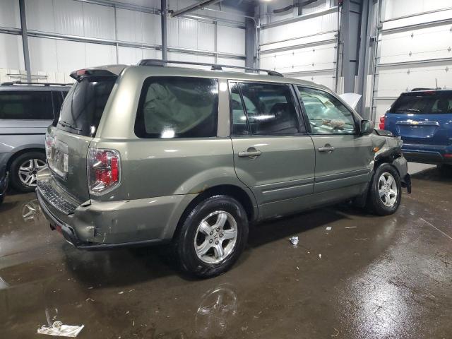 5FNYF28597B005335 - 2007 HONDA PILOT EXL GREEN photo 3