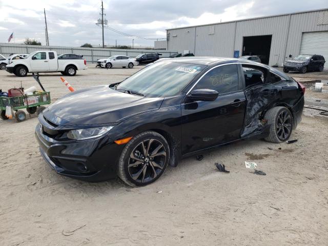 2HGFC2F82MH539748 - 2021 HONDA CIVIC SPORT Noir photo 1
