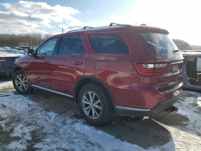 1C4RDJDG6FC837500 - 2015 DODGE DURANGO LIMITED RED photo 2