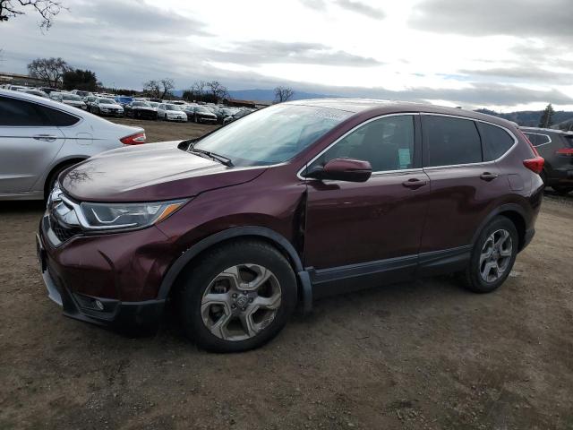 7FARW1H52JE050451 - 2018 HONDA CR-V EX BURGUNDY photo 1