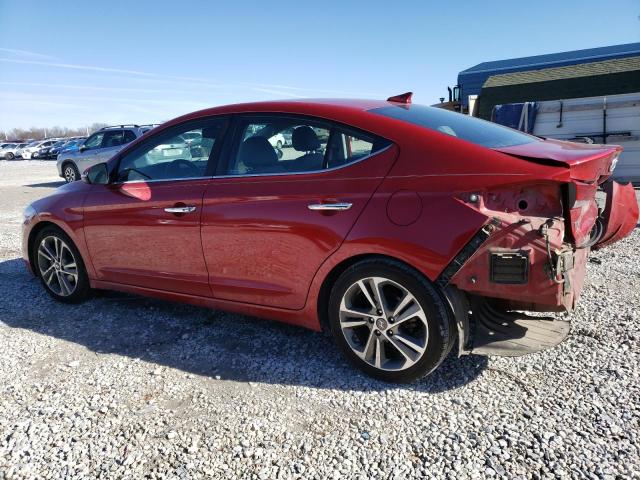 5NPD84LF6HH013626 - 2017 HYUNDAI ELANTRA SE RED photo 2