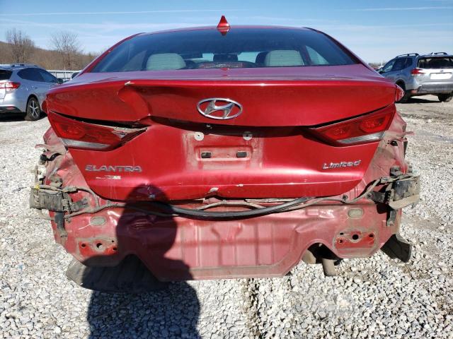 5NPD84LF6HH013626 - 2017 HYUNDAI ELANTRA SE RED photo 6