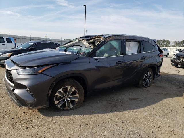 5TDGZRAHXNS130305 - 2022 TOYOTA HIGHLANDER XLE ნაცრისფერი ფოტო 1