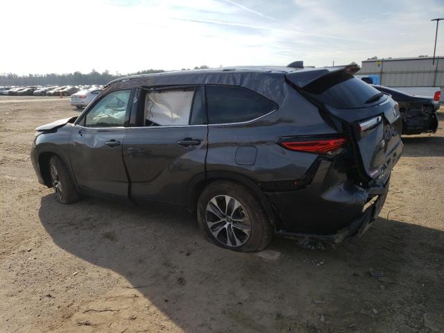 5TDGZRAHXNS130305 - 2022 TOYOTA HIGHLANDER XLE ნაცრისფერი ფოტო 2