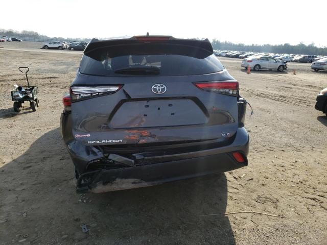 5TDGZRAHXNS130305 - 2022 TOYOTA HIGHLANDER XLE GRAY photo 6