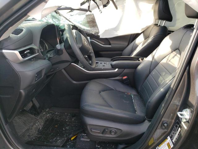 5TDGZRAHXNS130305 - 2022 TOYOTA HIGHLANDER XLE ნაცრისფერი ფოტო 7