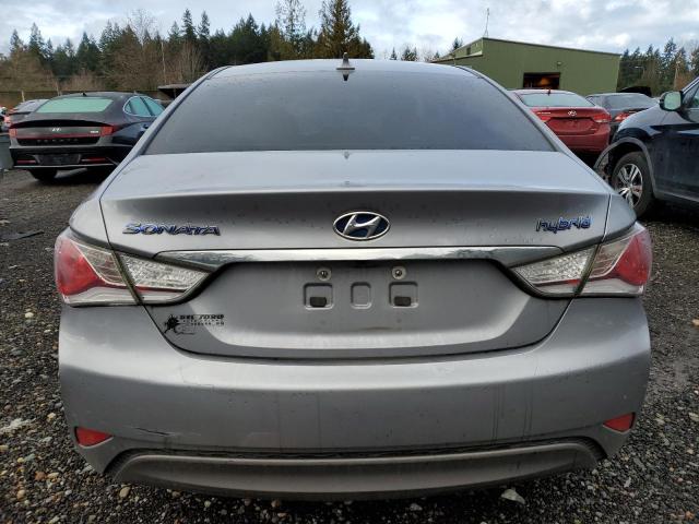 KMHEC4A46FA132944 - 2015 HYUNDAI SONATA HYBRID SILVER photo 6