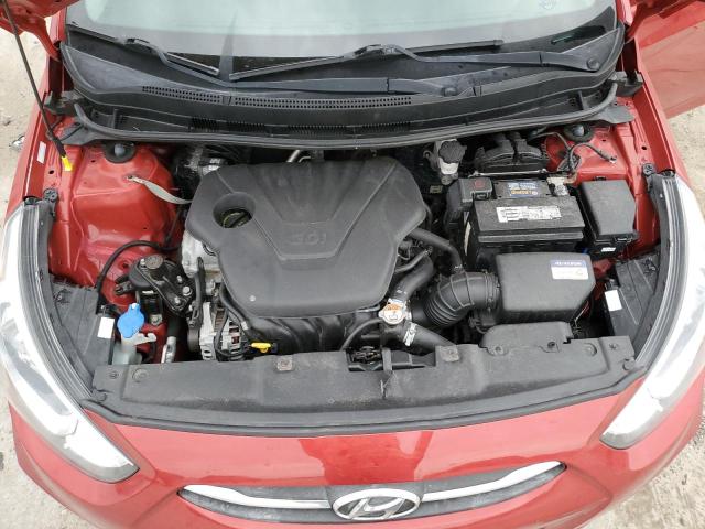 KMHCT4AE5HU373802 - 2017 HYUNDAI ACCENT SE RED photo 11