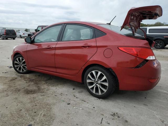 KMHCT4AE5HU373802 - 2017 HYUNDAI ACCENT SE RED photo 2