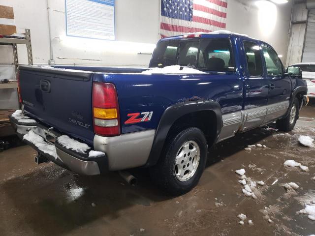 2GCEK19T3Y1141390 - 2000 CHEVROLET SILVERADO K1500 BLUE photo 3