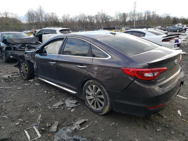 5NPE34AF4GH421627 - 2016 HYUNDAI SONATA SPORT BROWN photo 2