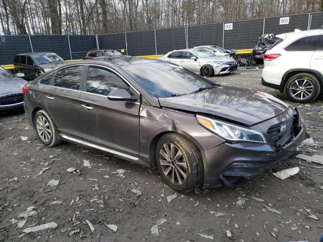 5NPE34AF4GH421627 - 2016 HYUNDAI SONATA SPORT BROWN photo 4