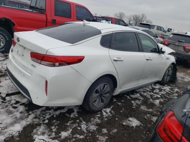 KNAGT4LE0J5023302 - 2018 KIA OPTIMA HYBRID WHITE photo 3