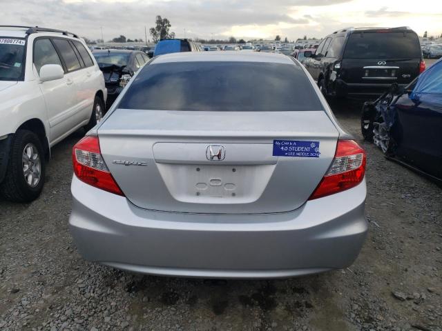 19XFB2F88CE320398 - 2012 HONDA CIVIC EX SILVER photo 6