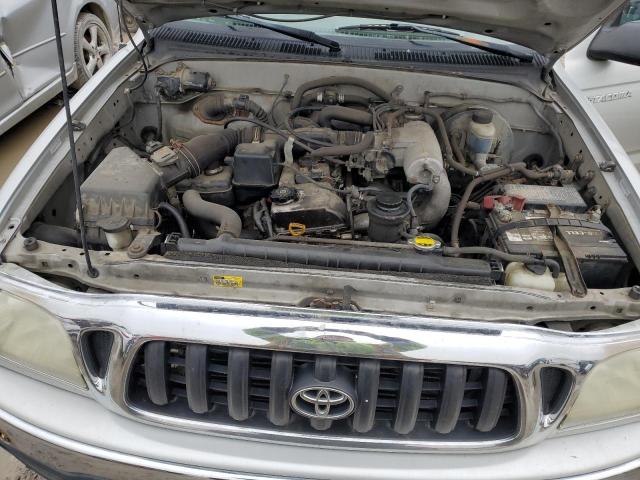 5TESM92N32Z051571 - 2002 TOYOTA TACOMA XTRACAB PRERUNNER ვერცხლისფერი ფოტო 11
