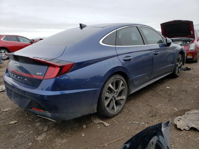 5NPEJ4J26MH063235 - 2021 HYUNDAI SONATA SEL PLUS BLUE photo 3