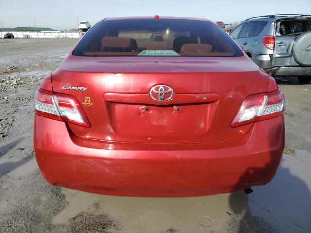 4T4BF3EK5AR020629 - 2010 TOYOTA CAMRY BASE RED photo 6