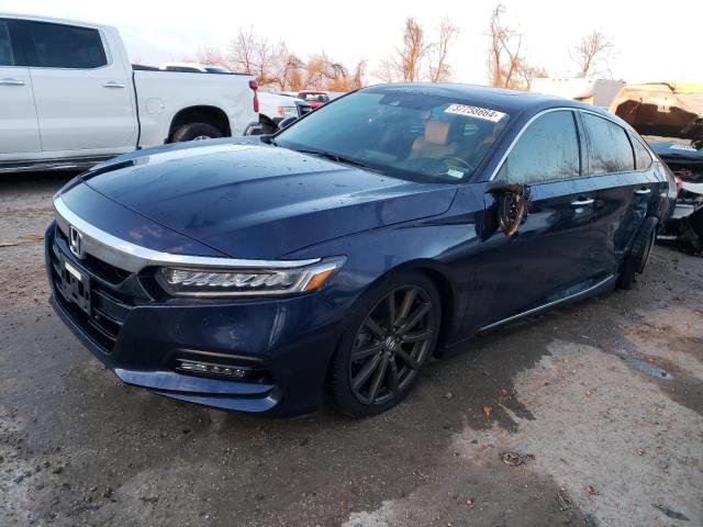 1HGCV1F97JA003940 - 2018 HONDA ACCORD TOURING BLUE photo 1