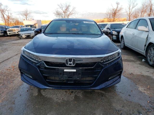 1HGCV1F97JA003940 - 2018 HONDA ACCORD TOURING BLUE photo 5