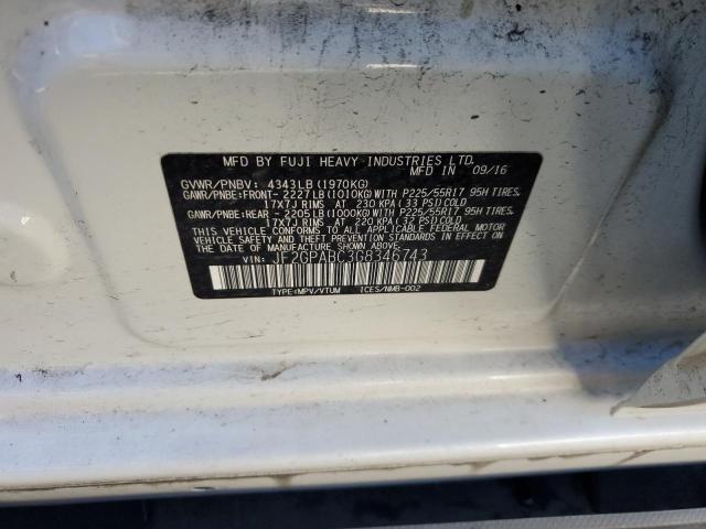 JF2GPABC3G8346743 - 2016 SUBARU CROSSTREK PREMIUM 白色 照片 12