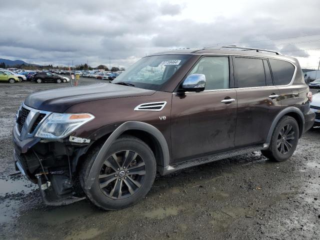 JN8AY2NEXH9700360 - 2017 NISSAN ARMADA PLATINUM BROWN photo 1