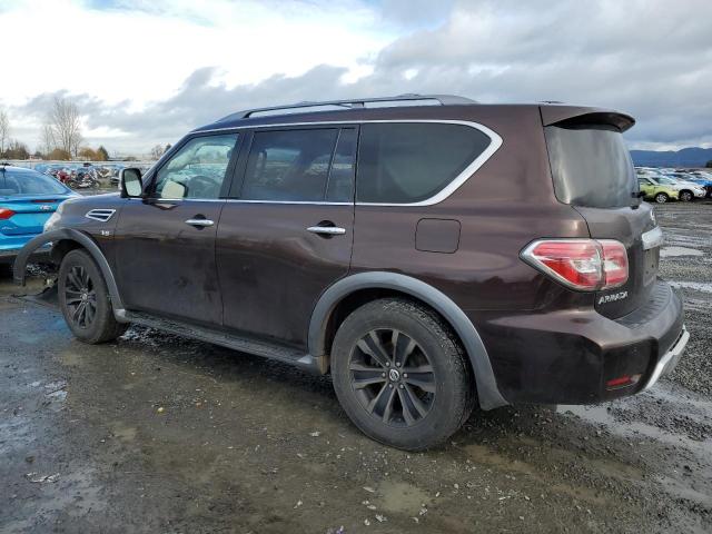 JN8AY2NEXH9700360 - 2017 NISSAN ARMADA PLATINUM BROWN photo 2