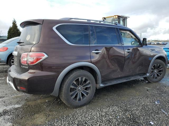 JN8AY2NEXH9700360 - 2017 NISSAN ARMADA PLATINUM BROWN photo 3