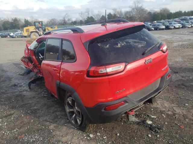 1C4PJMBS8HW625286 - 2017 JEEP CHEROKEE TRAILHAWK RED photo 2