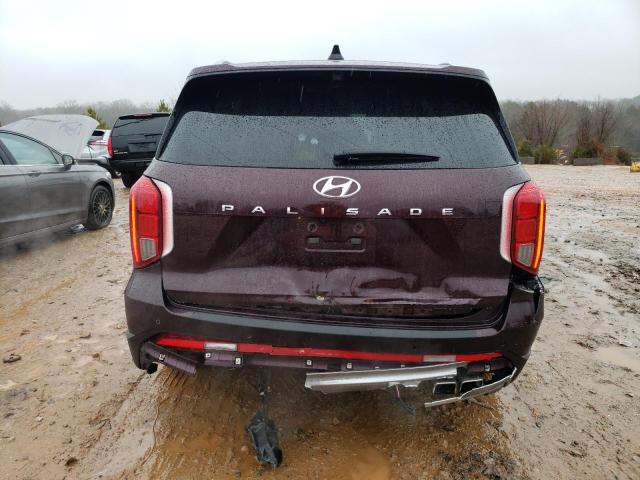 KM8R74GE9PU571996 - 2023 HYUNDAI PALISADE CALLIGRAPHY BURGUNDY photo 6