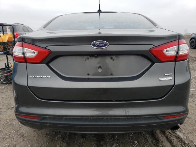 3FA6P0HD4GR133132 - 2016 FORD FUSION SE GRAY photo 6