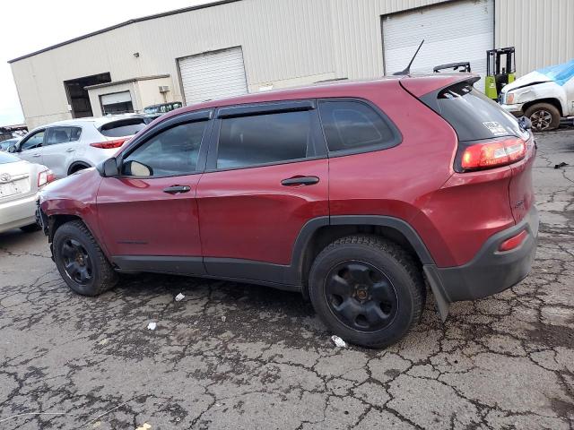 1C4PJMAB4GW231820 - 2016 JEEP CHEROKEE SPORT BURGUNDY photo 2