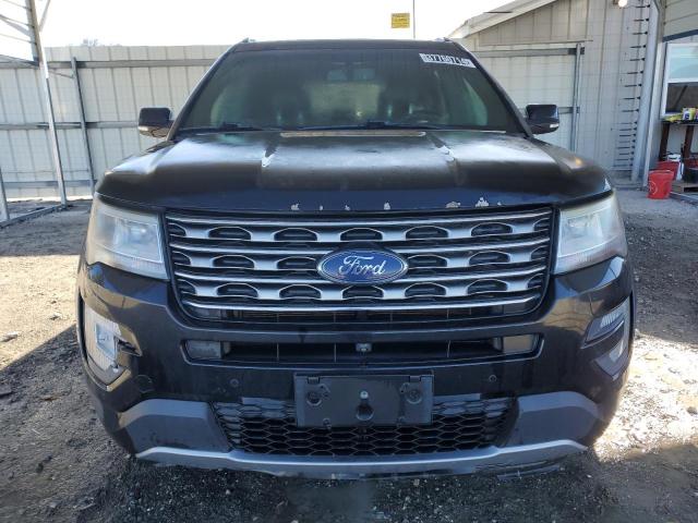 1FM5K8F85HGC70075 - 2017 FORD EXPLORER LIMITED BLACK photo 5