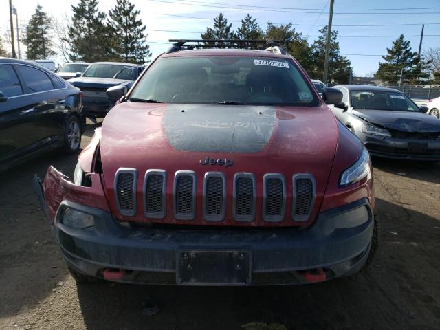 1C4PJMBS7FW662309 - 2015 JEEP CHEROKEE TRAILHAWK MAROON photo 5