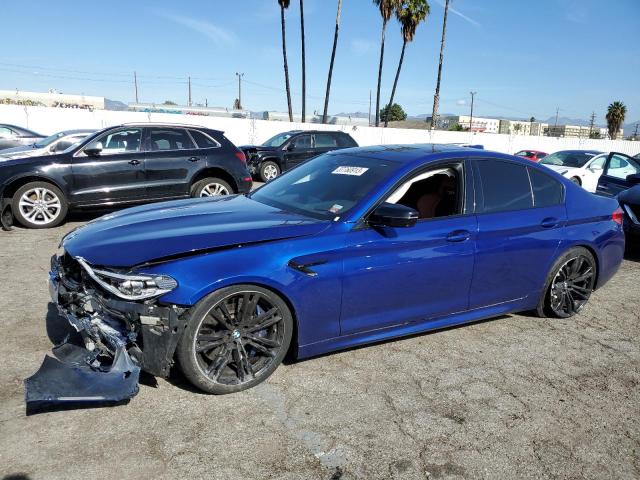 WBSJF0C53KB446752 - 2019 BMW M5 BLUE photo 1