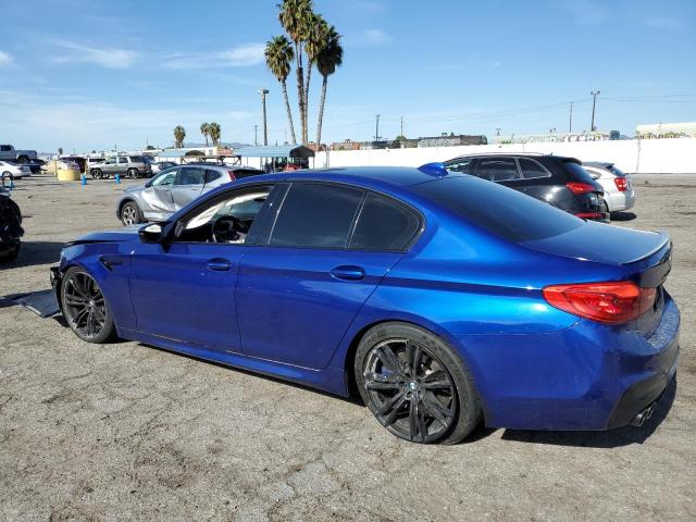 WBSJF0C53KB446752 - 2019 BMW M5 BLUE photo 2