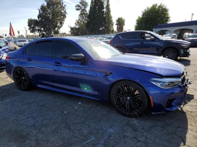 WBSJF0C53KB446752 - 2019 BMW M5 BLUE photo 4