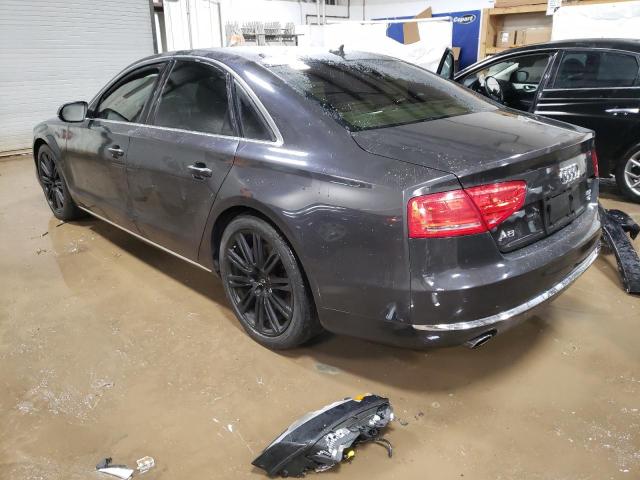 WAUAVAFD1BN000713 - 2011 AUDI A8 QUATTRO GRAY photo 2