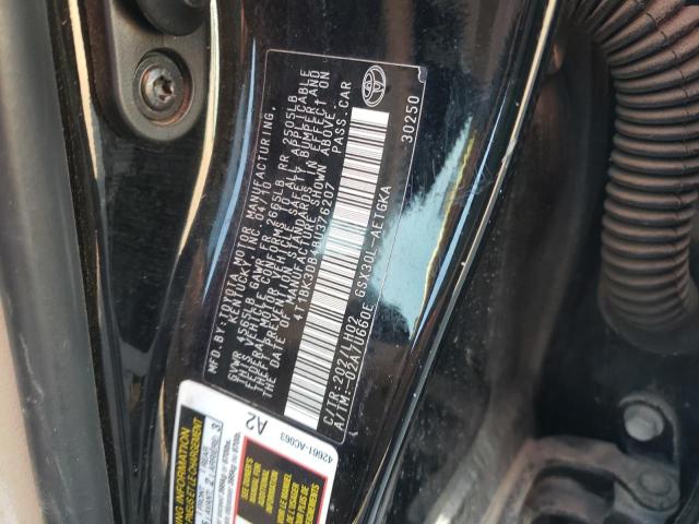 4T1BK3DB4BU376207 - 2011 TOYOTA AVALON BASE 黑色 照片 12