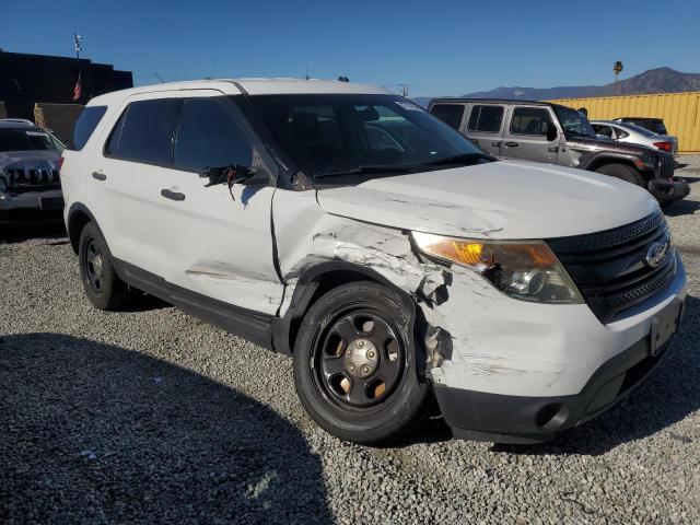 1FM5K8AR2FGB42793 - 2015 FORD EXPLORER POLICE INTERCEPTOR أبيض صورة 4