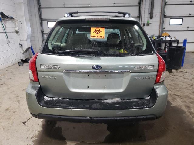 4S4BP61C797332002 - 2009 SUBARU OUTBACK 2.5I GRAY photo 6