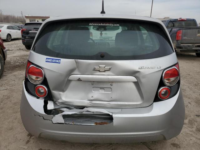 1G1JC6SH2D4189906 - 2013 CHEVROLET SONIC LT SILVER photo 6