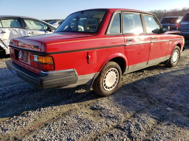 YV1AS880XN1462062 - 1992 VOLVO 240 BASE RED photo 3