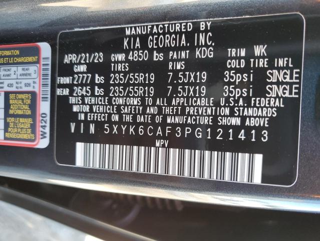 5XYK6CAF3PG121413 - 2023 KIA SPORTAGE X LINE GRAY photo 14