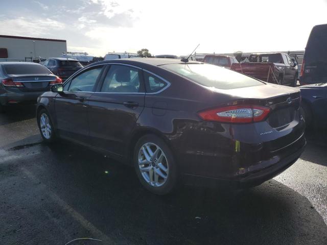 3FA6P0HR7DR275711 - 2013 FORD FUSION SE BURGUNDY photo 2