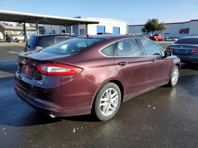 3FA6P0HR7DR275711 - 2013 FORD FUSION SE BURGUNDY photo 3