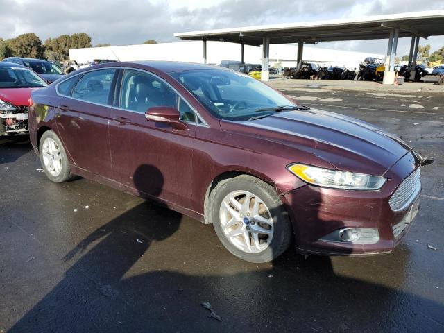 3FA6P0HR7DR275711 - 2013 FORD FUSION SE BURGUNDY photo 4