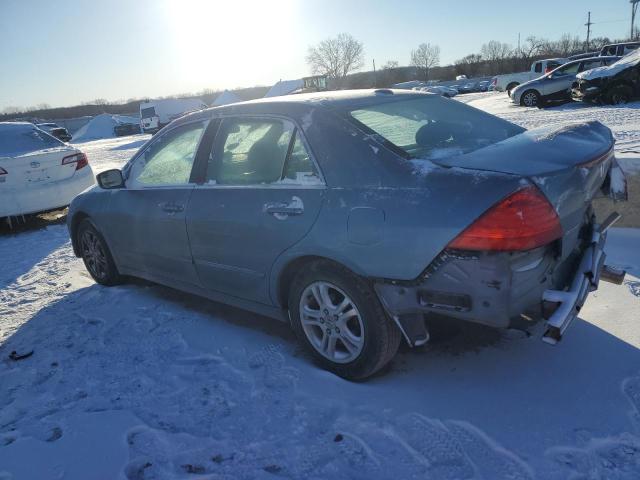 1HGCM56877A207339 - 2007 HONDA ACCORD EX BLUE photo 2