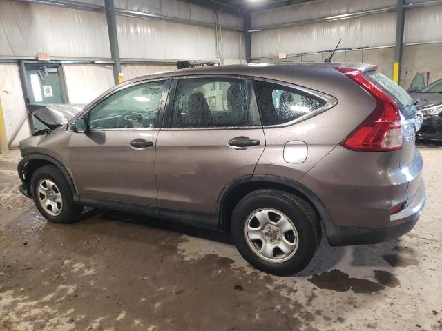 5J6RM4H39FL005278 - 2015 HONDA CR-V LX SILVER photo 2