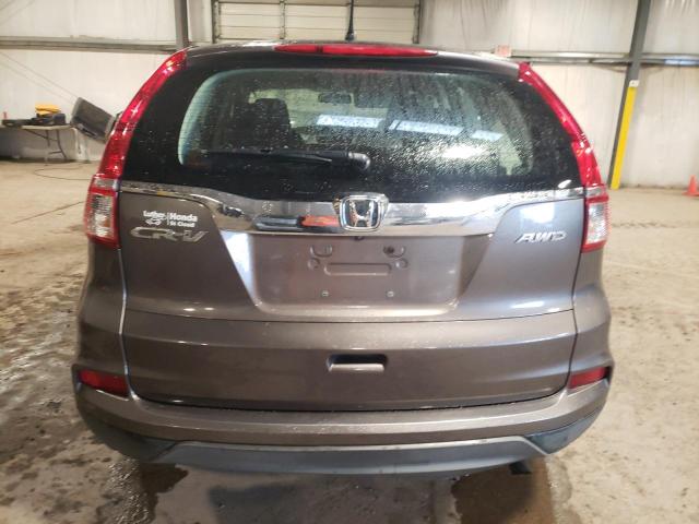 5J6RM4H39FL005278 - 2015 HONDA CR-V LX SILVER photo 6