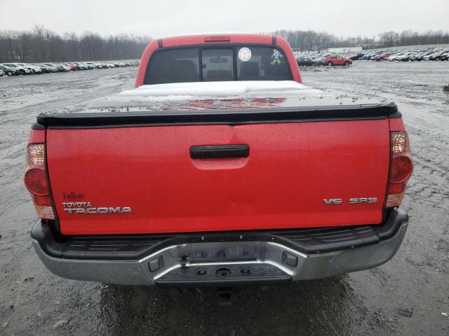 5TEMU52N86Z187783 - 2006 TOYOTA TACOMA DOUBLE CAB LONG BED RED photo 6
